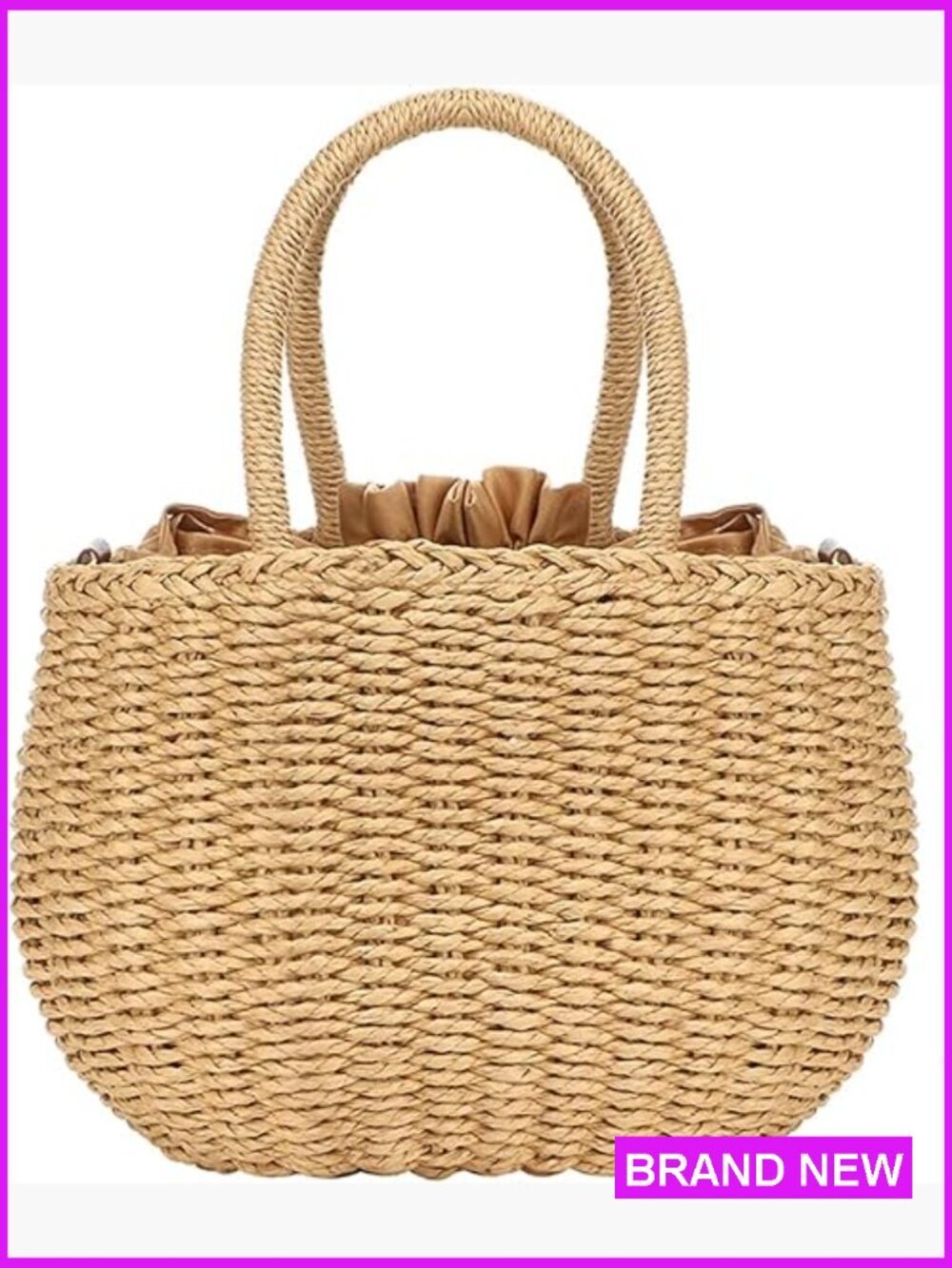 Straw Hobo Bag Crossbody Beach Purse Woven Shoulder Handbag Summer Vacation
